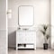 James Martin Vanities Breckenridge 36in Single Vanity, Bright White w/ 3 CM Ethereal Noctis Top 330-V36-BW-3ENC - alternate 5